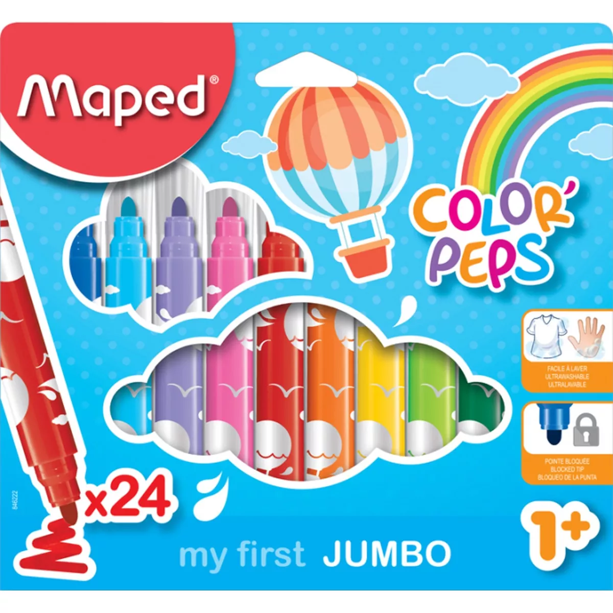 Maped - Pack 24 Rotuladores Color' Peps Early Age barato