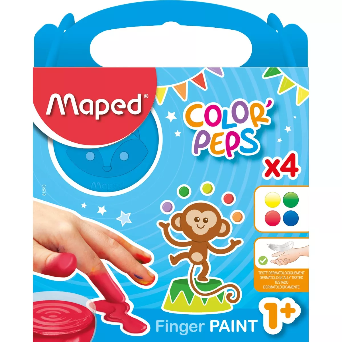 Maped - Pack 4 Pinturas De Dedos Color' Peps Early Age En Oferta Maped - Pack 4 Pinturas De Dedos Color' Peps Early Age Barato