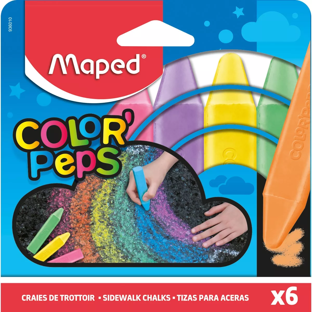 Maped - Pack 6 Tizas XL Color' Peps barato