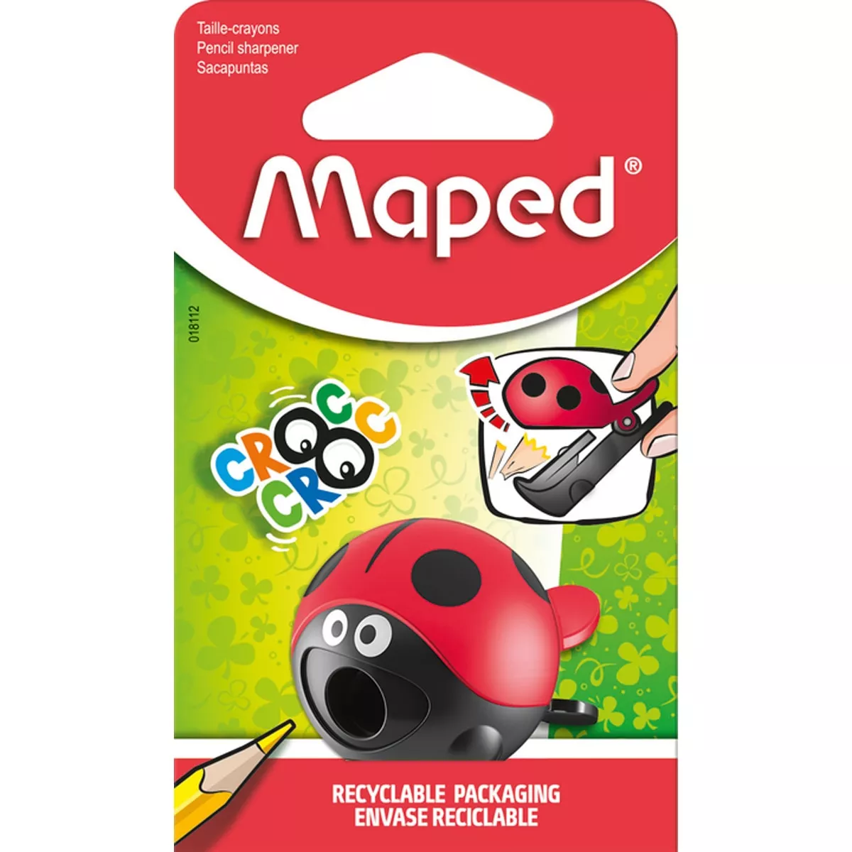 Maped - Sacapuntas CROC CROC Con Diseño De Mariquita De 1 Orificio Con Depósito barato