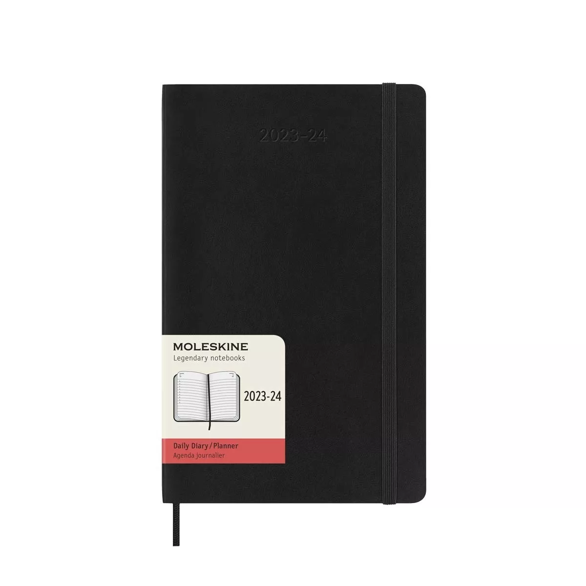 Moleskine - Agenda Large De Julio 2023 A Diciembre 2024 Día Página Tapa Blanda Negro Inglés barato