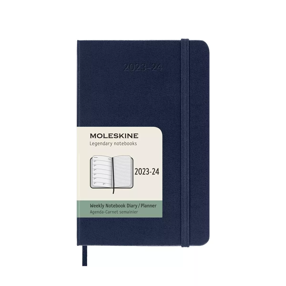Moleskine - Agenda Pocket De Julio 2023 A Diciembre 2024 Semana Vista Tapa Dura Azul Zafiro Inglés barato