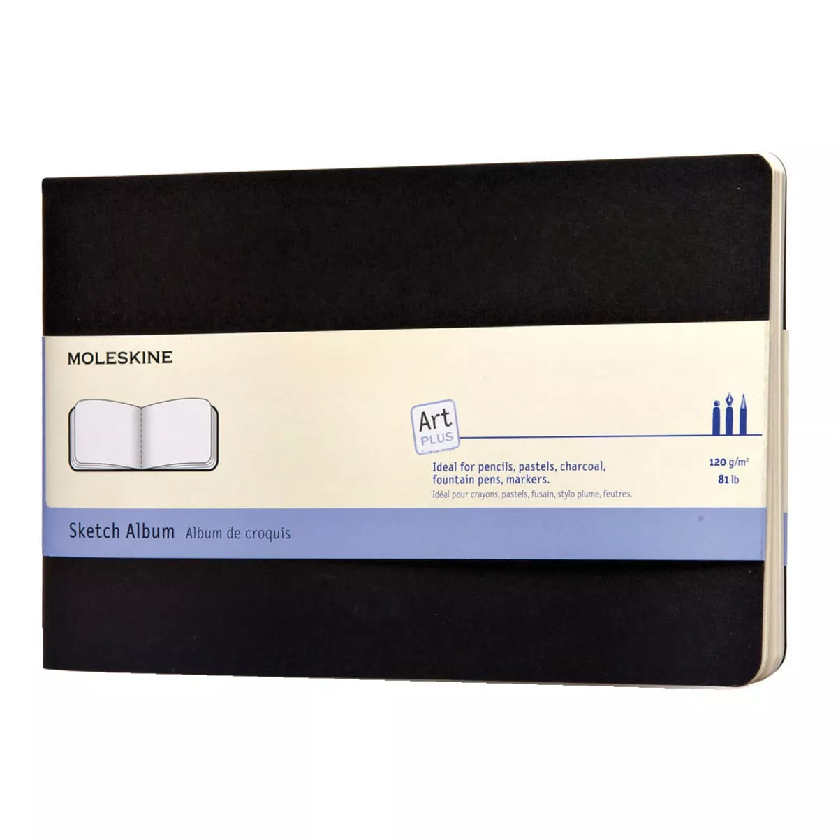 Moleskine - Álbum De Bocetos Grande Blanda Negro barato