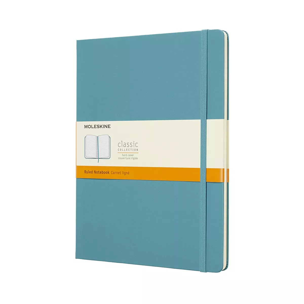Moleskine - Cuaderno Classic Extralarge Tapa Dura Hojas Rayadas Azul Arrecife barato