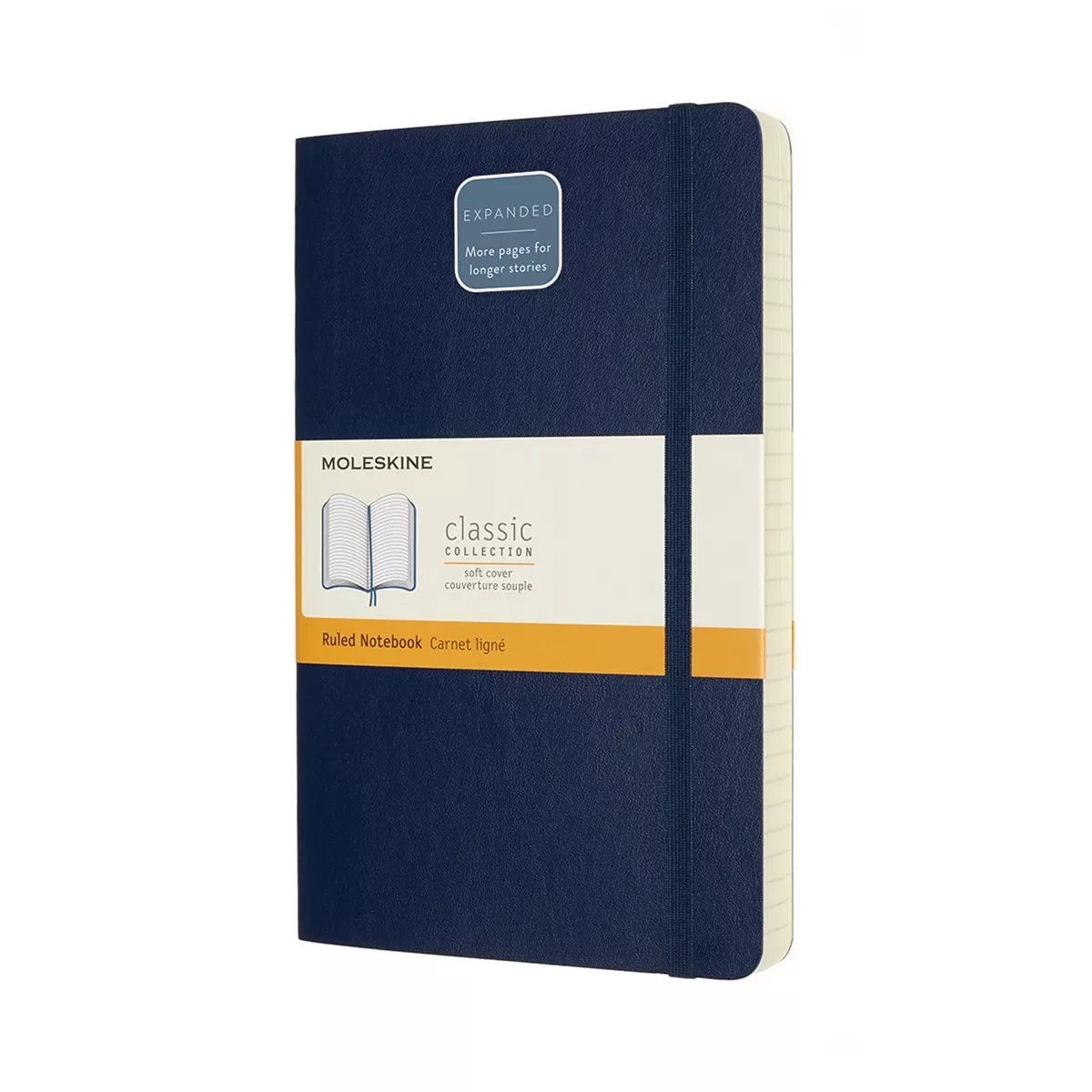 Moleskine - Cuaderno Classic Large Expanded Tapa Blanda Hojas Rayadas Azul Zafiro En Oferta Moleskine - Cuaderno Classic Large Expanded Tapa Blanda Hojas Rayadas Azul Zafiro Barato
