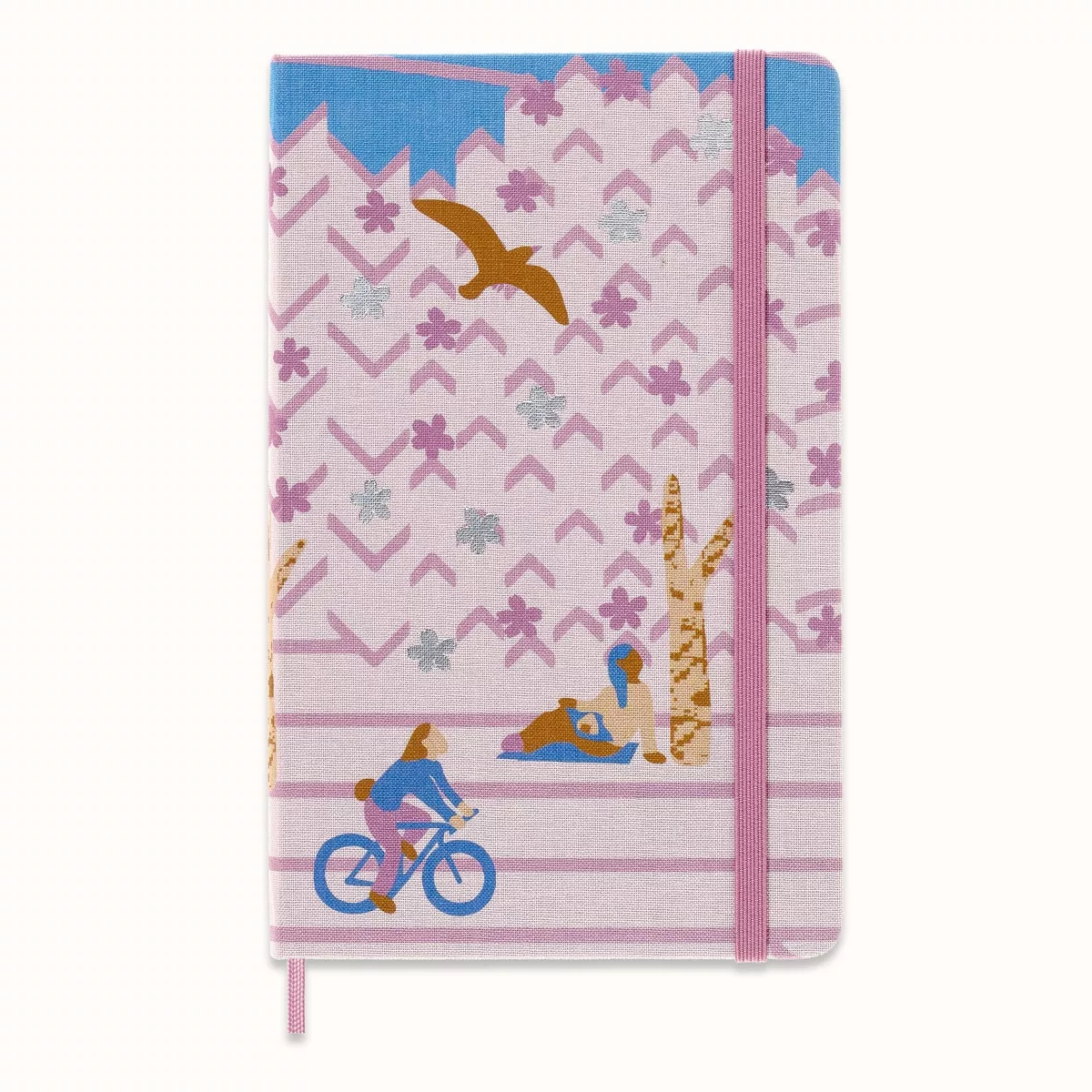 Moleskine - Cuaderno Large Hojas Rayadas Edición Limitada Sakura Bicicleta Rosa barato