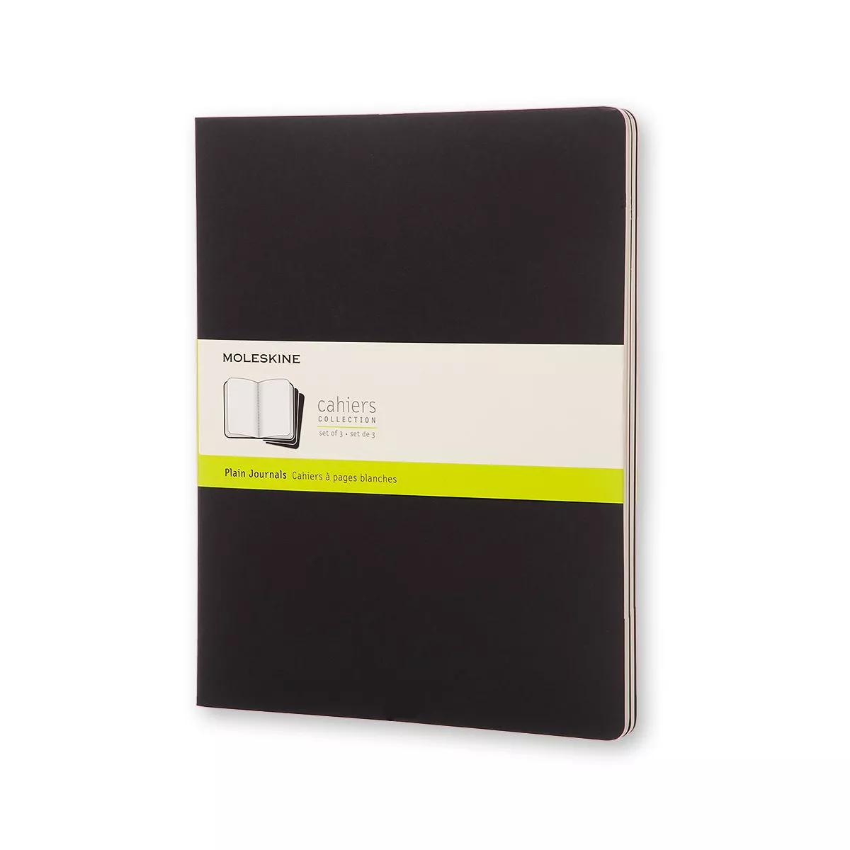 Moleskine - Set 3 Cuadernos A4 Lisos Negros barato