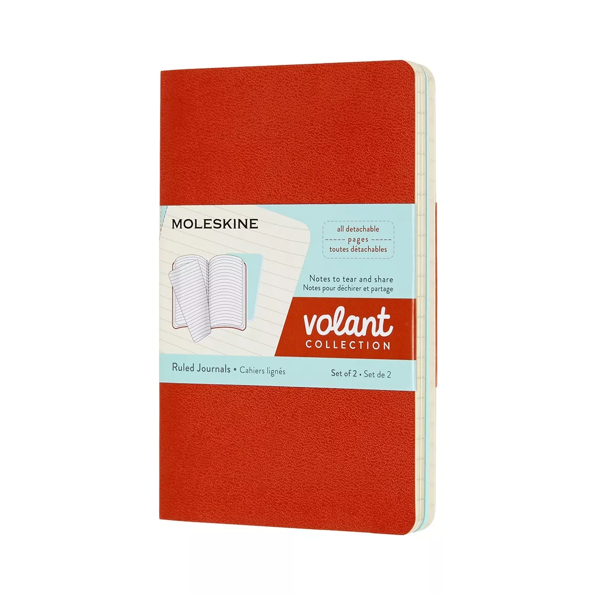 Moleskine - Set De 2 Libretas Volant Pocket Hojas Rayadas Rojo Y Turquesa En Oferta Moleskine - Set De 2 Libretas Volant Pocket Hojas Rayadas Rojo Y Turquesa Barato