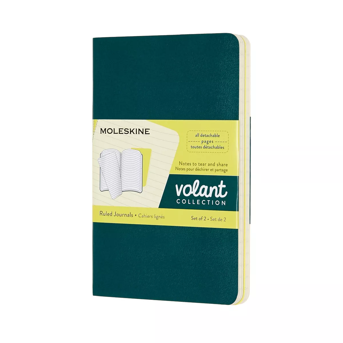 Moleskine - Set De 2 Libretas Volant Pocket Hojas Rayadas Verde Y Amarillo En Oferta Moleskine - Set De 2 Libretas Volant Pocket Hojas Rayadas Verde Y Amarillo Barato