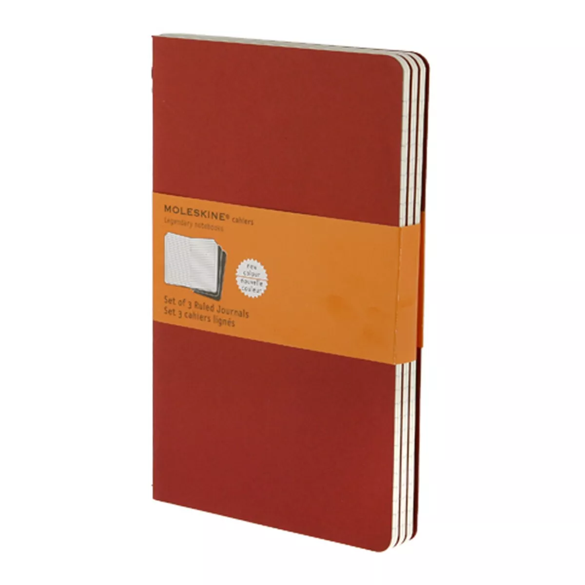 Moleskine - Set De 3 Cuadernos Cahier A Rayas Rojo barato