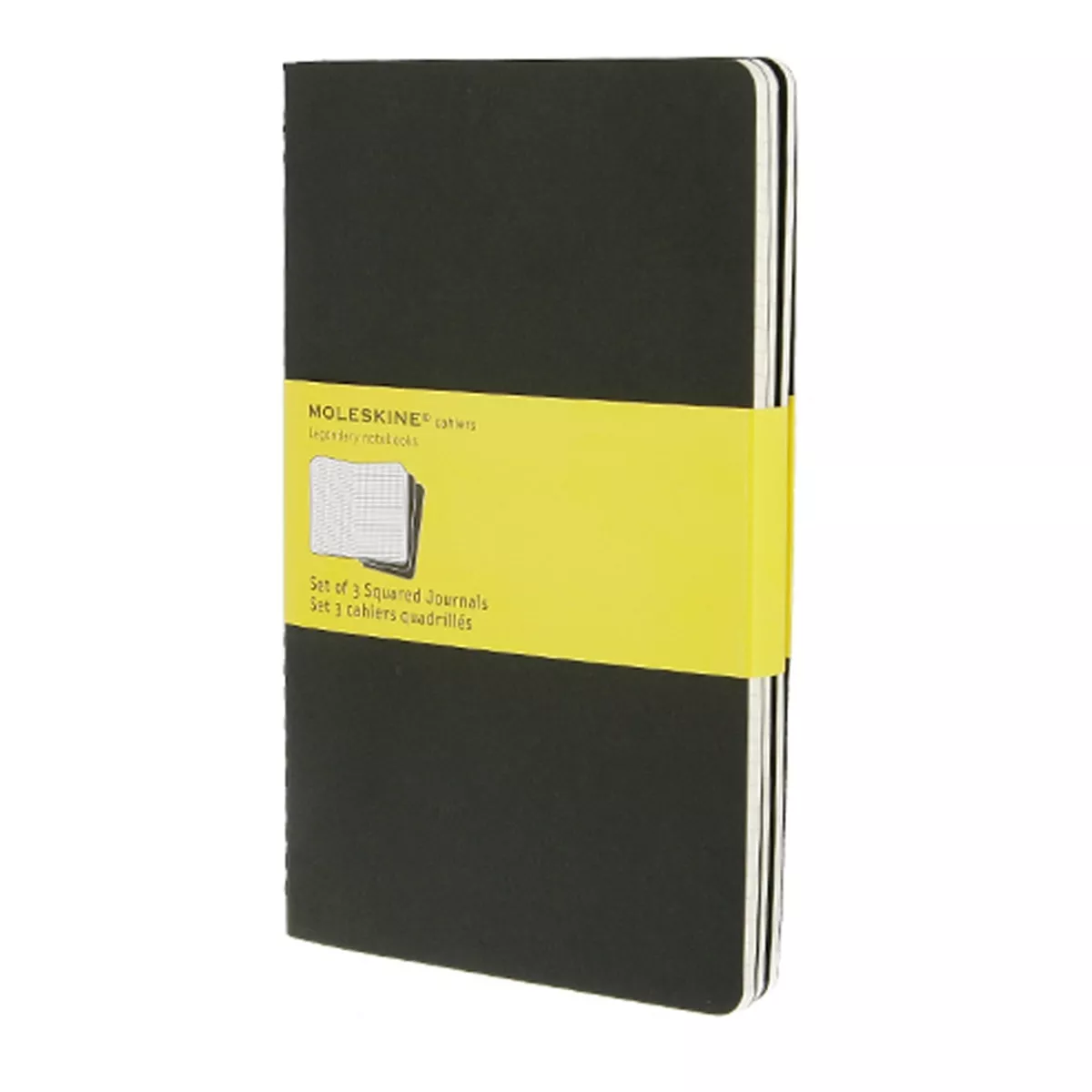 Moleskine - Set De 3 Cuadernos Cahier Cuadriculados Grande Negro En Oferta Moleskine - Set De 3 Cuadernos Cahier Cuadriculados Grande Negro Barato