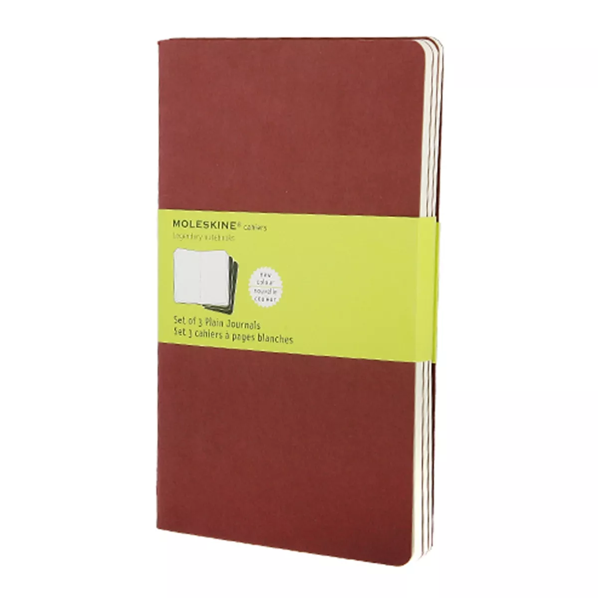 Moleskine - Set De 3 Cuadernos Cahier Páginas En Blanco Rojo barato