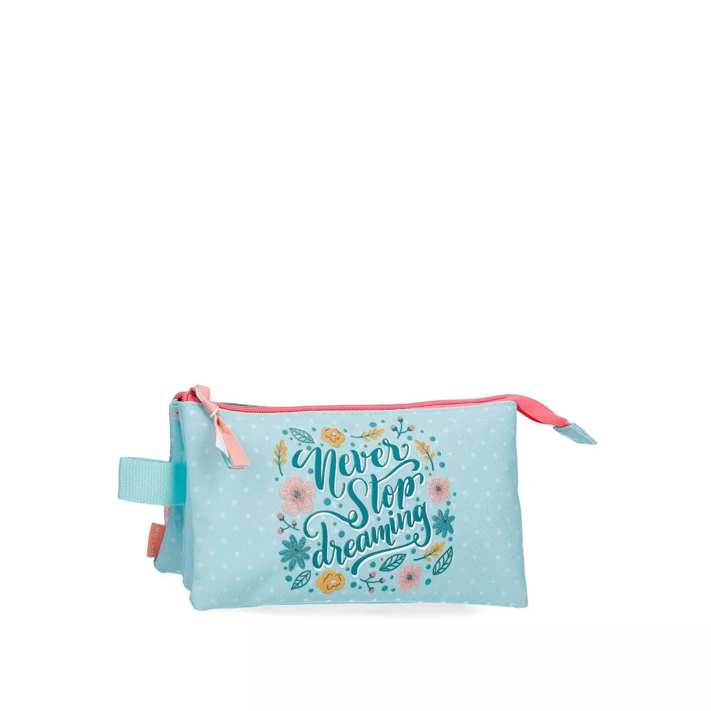 Movom - Estuche Múltiple Never Stop Dreaming Tres Compartimentos Con Asa Para Colgar En Oferta Movom - Estuche Múltiple Never Stop Dreaming Tres Compartimentos Con Asa Para Colgar Barato