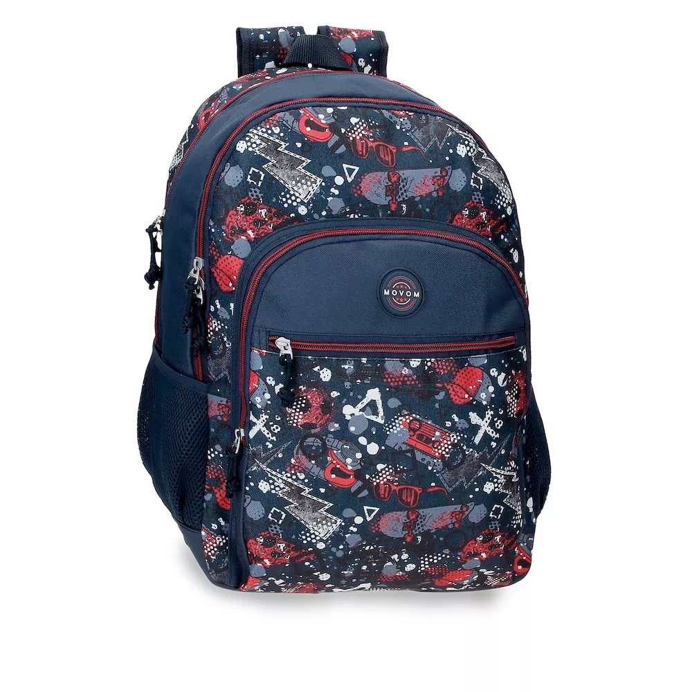 Movom - Mochila Escolar Free Time Multicolor Con Dos Compartimentos De 46 Cm En Oferta Movom - Mochila Escolar Free Time Multicolor Con Dos Compartimentos De 46 Cm Barato