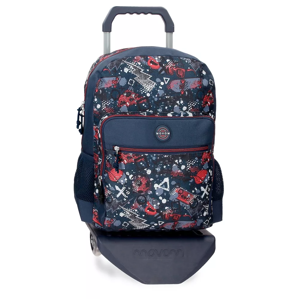 Movom - Mochila Free Time Multicolor Con Carro De 42 Cm barato