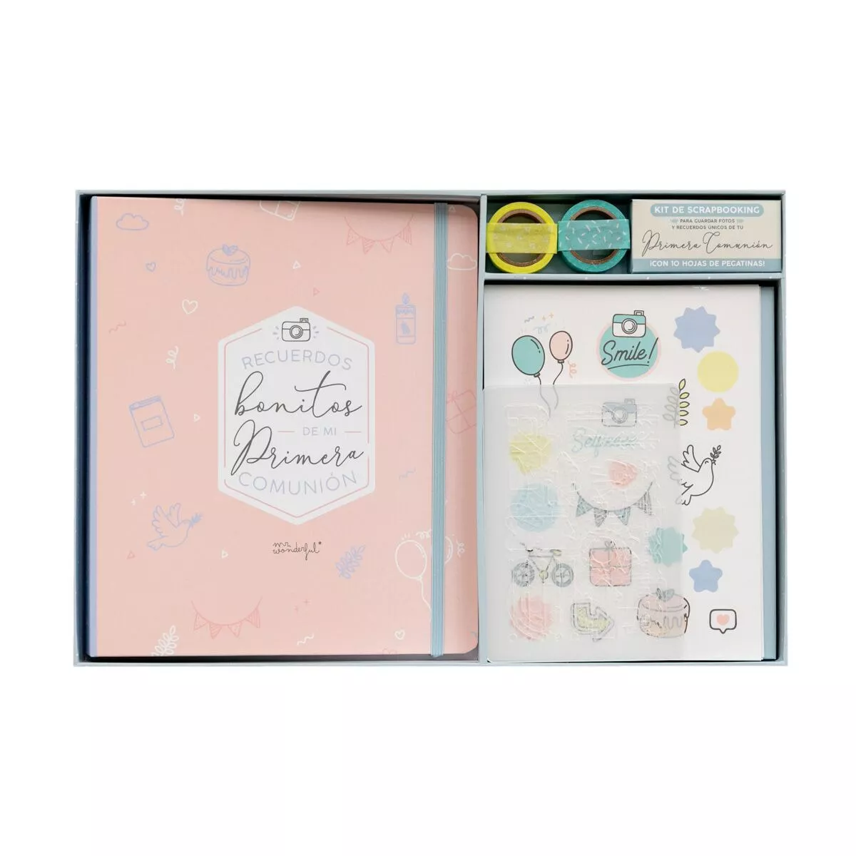 Mr. Wonderful - Kit Scrapbooking Para Álbum De Comunión : Recuerdos Bonitos De Mi Primera Comunión Rosa En Oferta Mr. Wonderful - Kit Scrapbooking Para Álbum De Comunión : Recuerdos Bonitos De Mi Primera Comunión Rosa Barato
