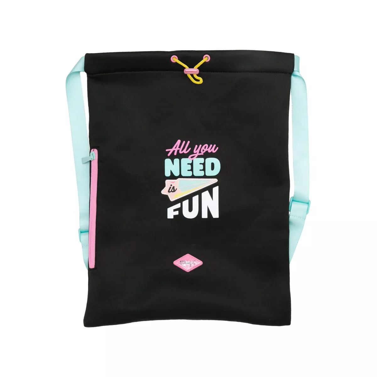 Mr. Wonderful - Mochila Saco Con Diseño Y Mensaje Mr Wonderful: All You Need Is Fun En Oferta Mr. Wonderful - Mochila Saco Con Diseño Y Mensaje Mr Wonderful: All You Need Is Fun Barato
