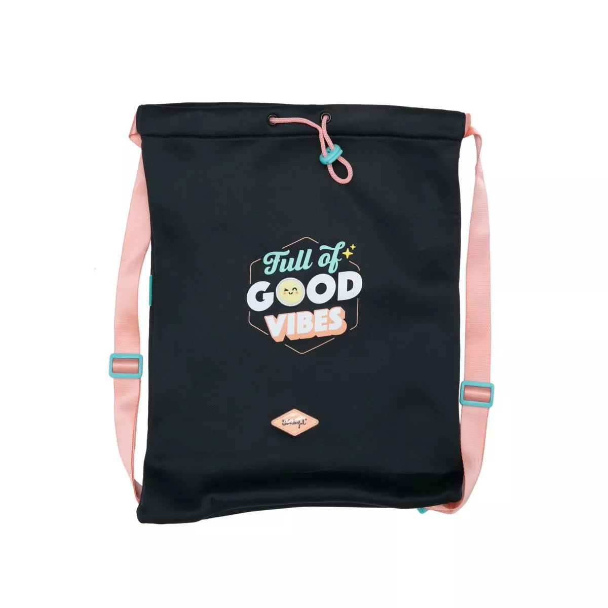 Mr. Wonderful - Mochila Saco Con Diseño Y Mensaje Mr Wonderful: Full Of Good Vibes En Oferta Mr. Wonderful - Mochila Saco Con Diseño Y Mensaje Mr Wonderful: Full Of Good Vibes Barato