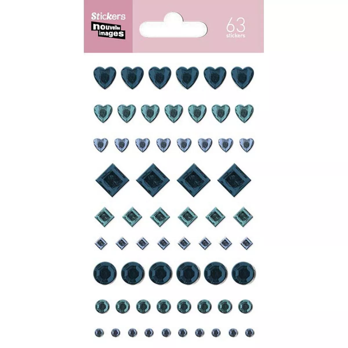 Nouvelles Images Sa - Stickers Nouvelles Images Corazones Y Rombos Azul En Oferta Nouvelles Images Sa - Stickers Nouvelles Images Corazones Y Rombos Azul Barato