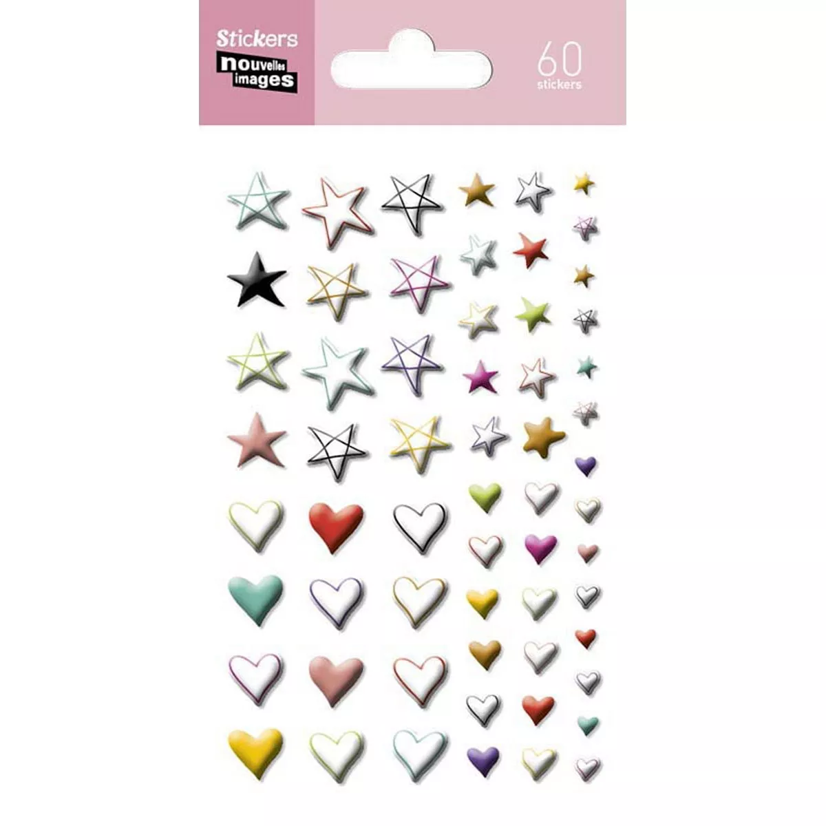 Nouvelles Images Sa - Stickers Nouvelles Images Estrellas Y Corazones En Oferta Nouvelles Images Sa - Stickers Nouvelles Images Estrellas Y Corazones Barato