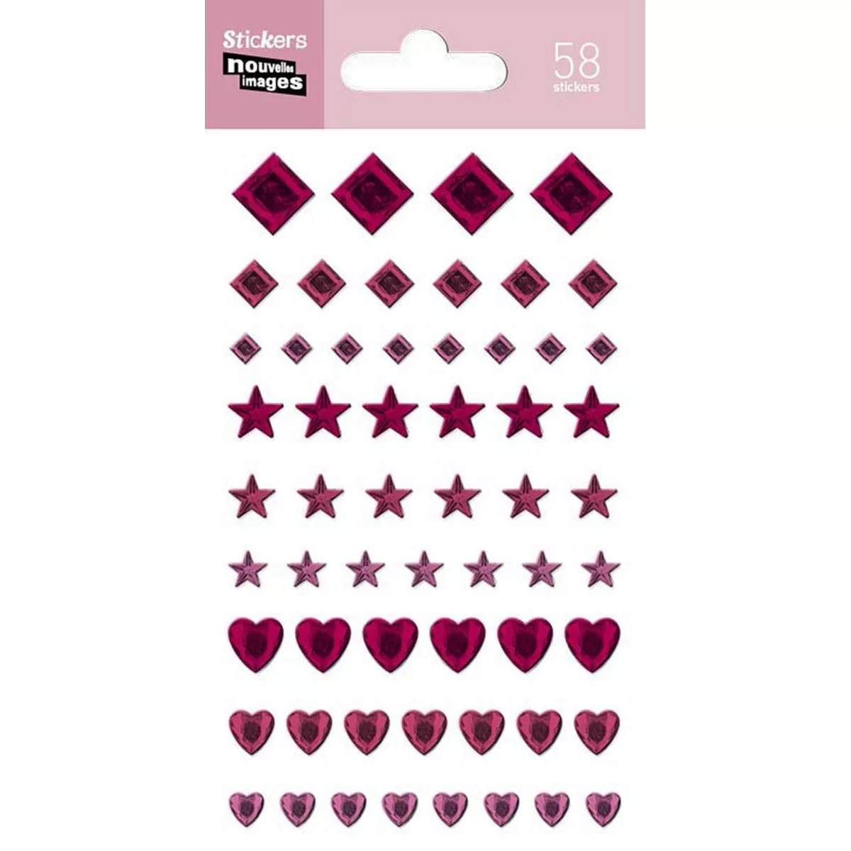 Nouvelles Images Sa - Stickers Nouvelles Images Rombos Y Corazones Lila En Oferta Nouvelles Images Sa - Stickers Nouvelles Images Rombos Y Corazones Lila Barato