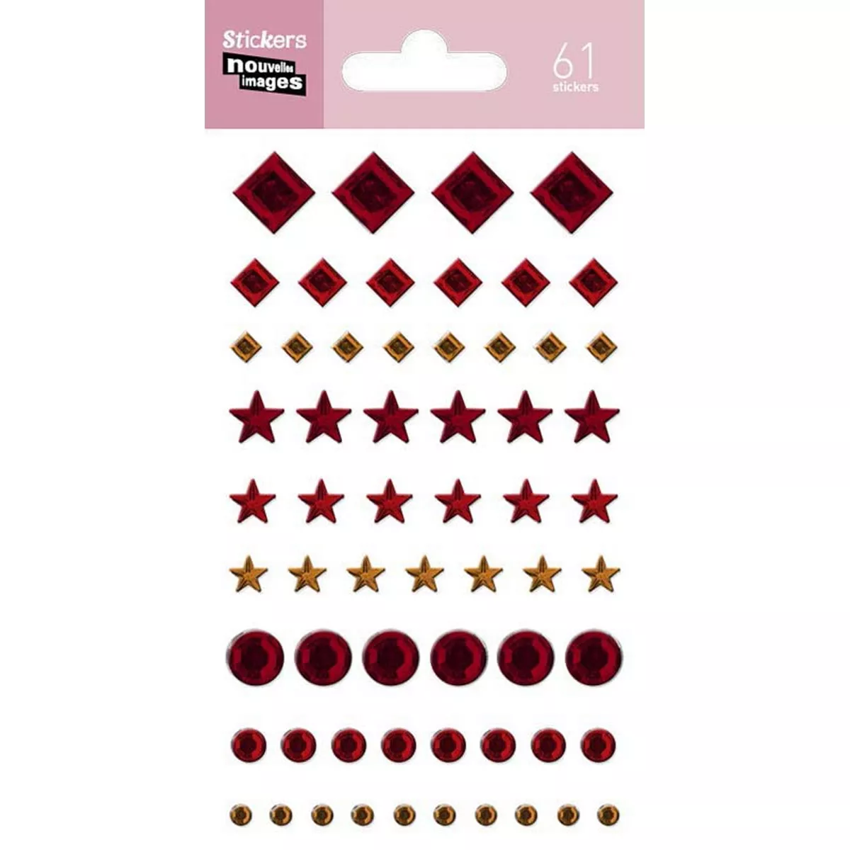 Nouvelles Images Sa - Stickers Nouvelles Images Rombos Y Estrellas Rojo En Oferta Nouvelles Images Sa - Stickers Nouvelles Images Rombos Y Estrellas Rojo Barato