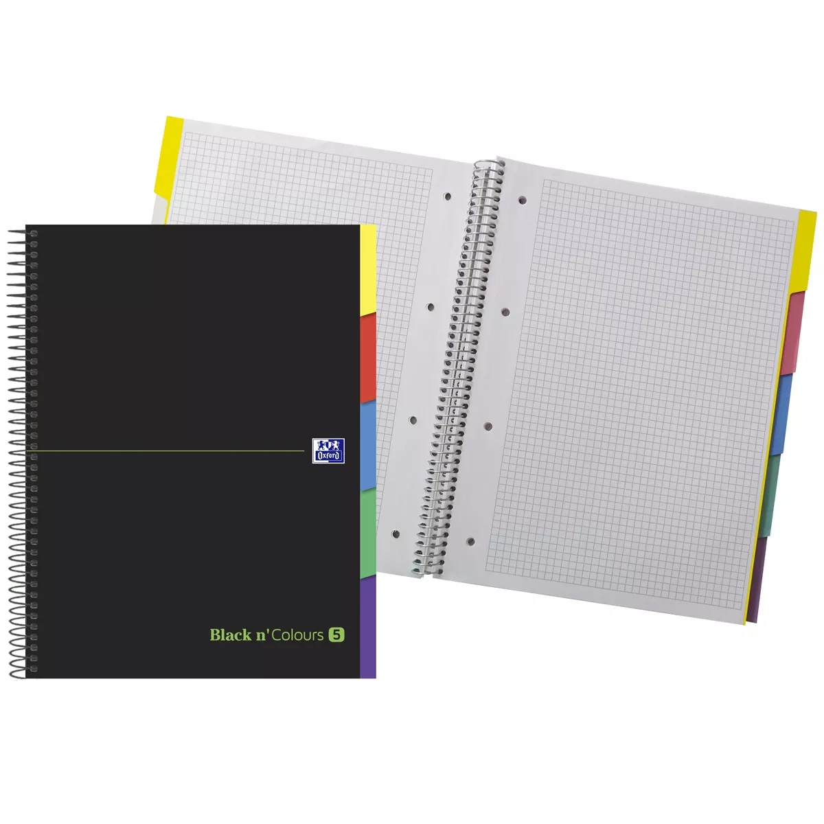 Oxford - Cuaderno Espiral Microperforado Black'N Colours Ebook 100 Hojas 5X5 Negro Y Verde En Oferta Oxford - Cuaderno Espiral Microperforado Black'N Colours Ebook 100 Hojas 5X5 Negro Y Verde Barato