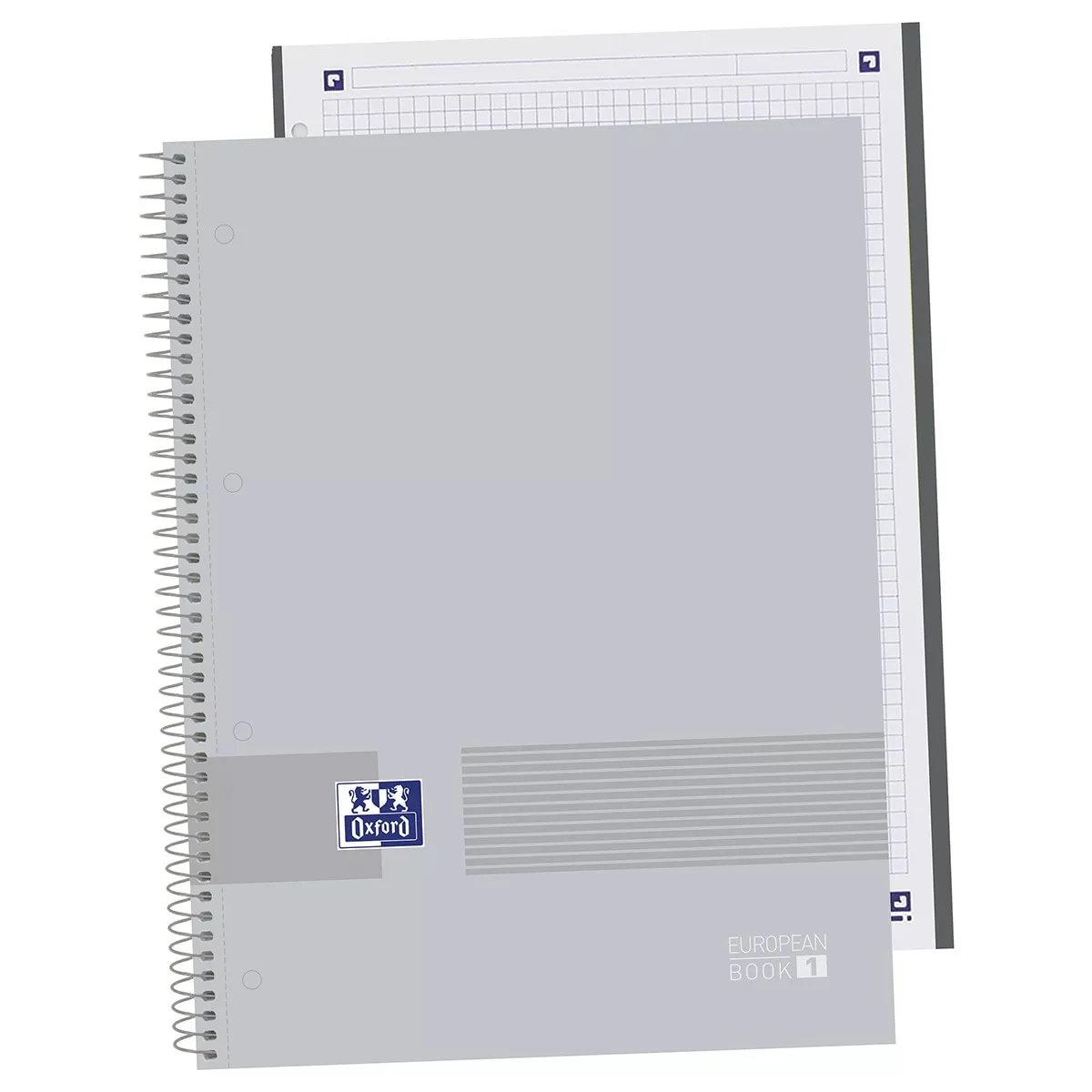 Oxford - Cuaderno Microperforado 1 &You Tapa Extradura A4+ 80 Hojas 5X5 Pure Grey barato