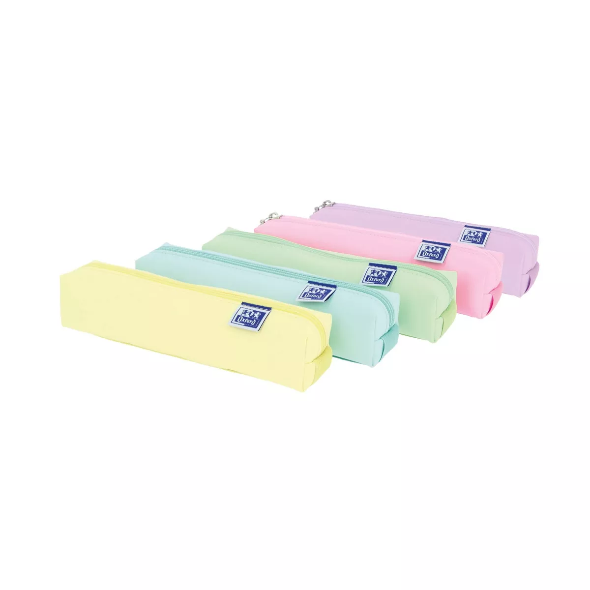 Oxford - Estuche Cuadrado Pequeño Esponjoso 22x4x4 Cm Kangoo Live&Go Colores Pastel barato