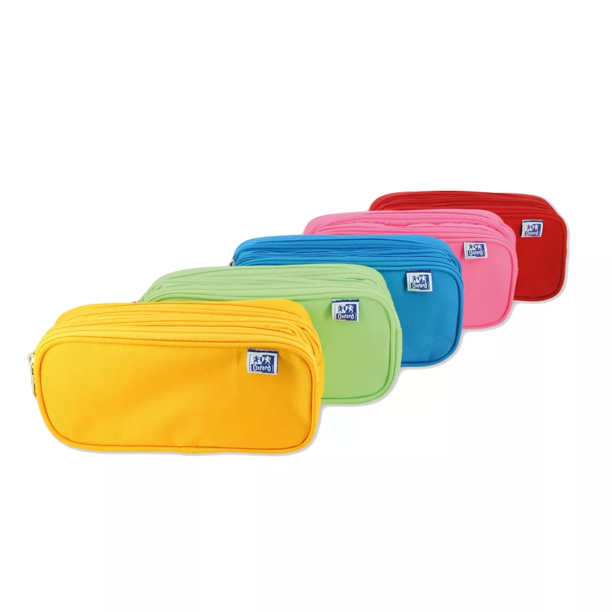 Oxford - Estuche Triple 3 Cremalleras Poliester 22