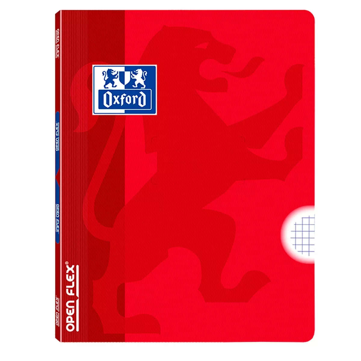 Oxford - Libreta Grapada School Plástico Formato A4 48 Hojas Cuadricula 4mm Tapa Plástico Openflex Rojo barato