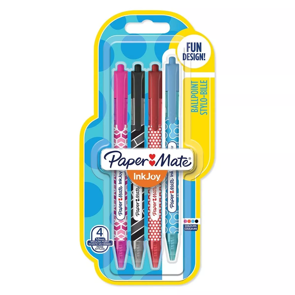 Paper Mate - Pack De 4 Bolígrafos Inkjoy 100 Rt Papermate Multicolor En Oferta Paper Mate - Pack De 4 Bolígrafos Inkjoy 100 Rt Papermate Multicolor Barato