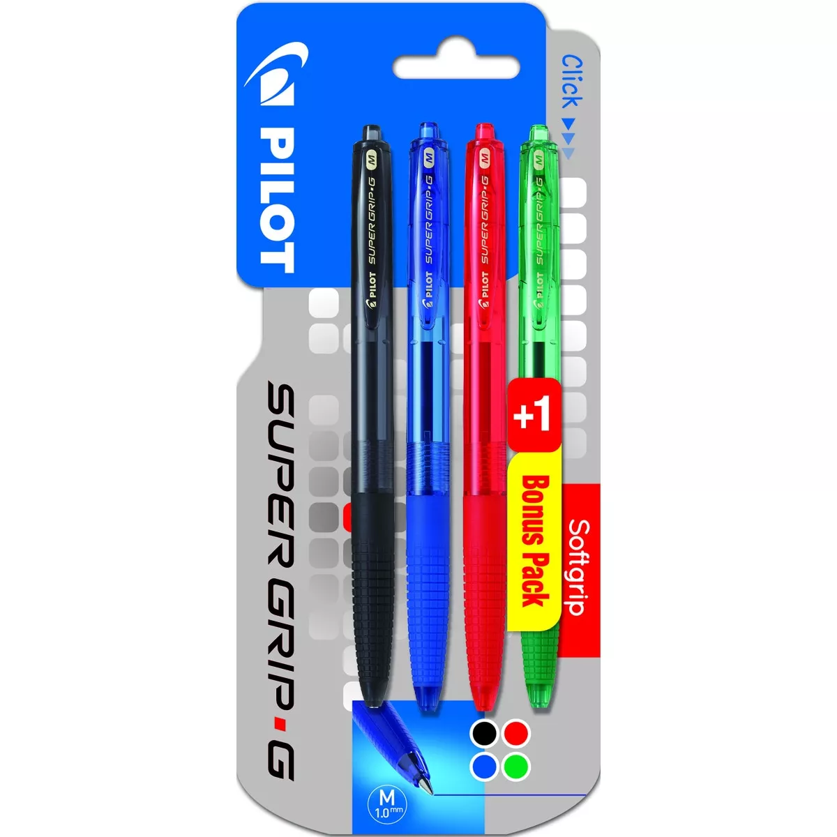 Pilot - 3 Bolígrafos Super Grip Negro/Azul/Rojo + Verde Gratis En Oferta Pilot - 3 Bolígrafos Super Grip Negro/Azul/Rojo + Verde Gratis Barato