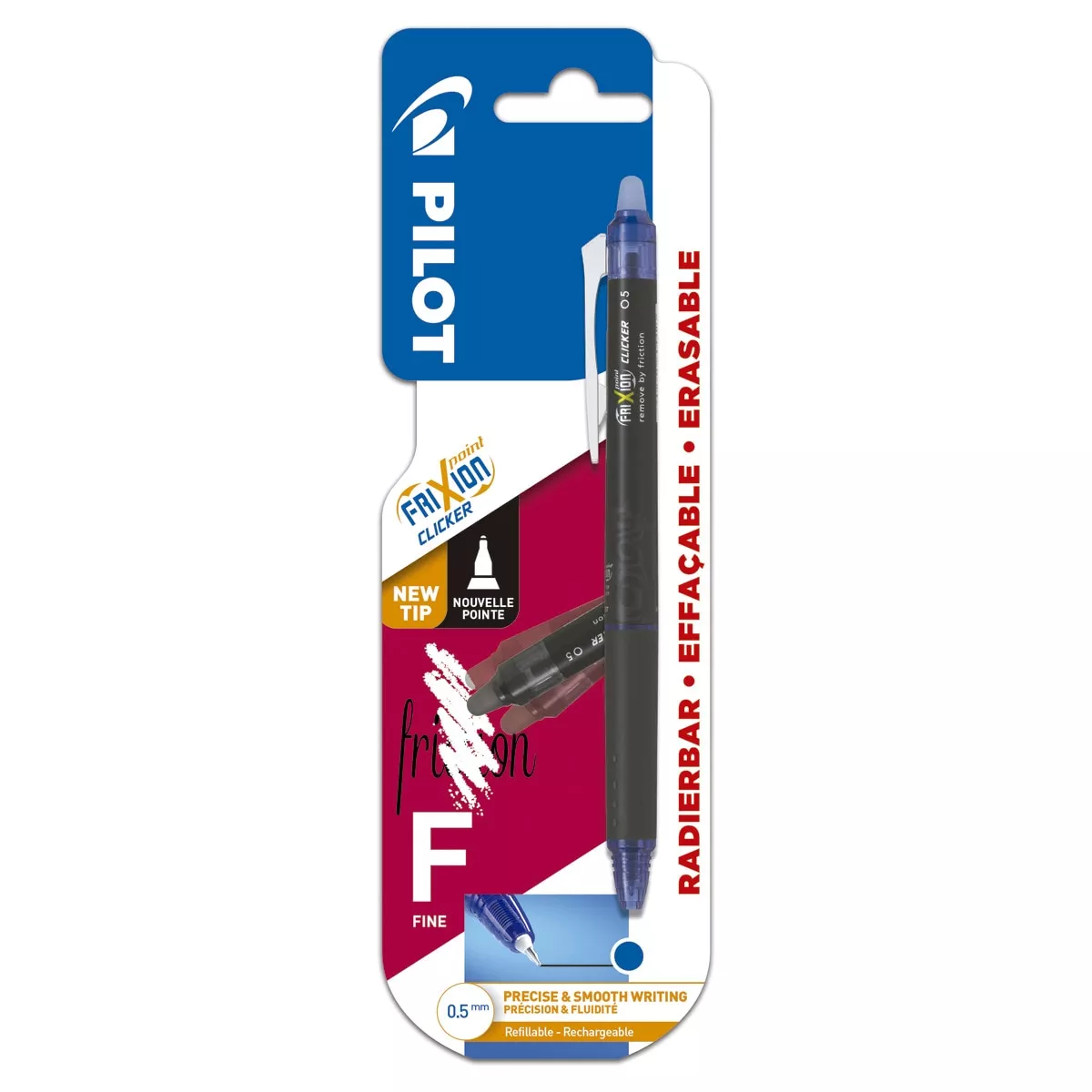 Pilot - Boligrafo De Tinta Borrable, De Punta Fina Y Retráctil Frixion Point Clicker Azul En Oferta Pilot - Boligrafo De Tinta Borrable