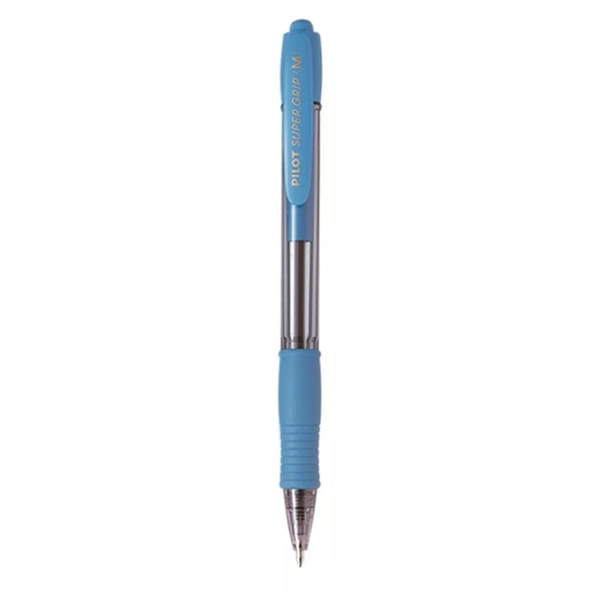Pilot - Bolígrafo Super Grip Cuerpo Azul Claro, Escritura Azul En Oferta Pilot - Bolígrafo Super Grip Cuerpo Azul Claro