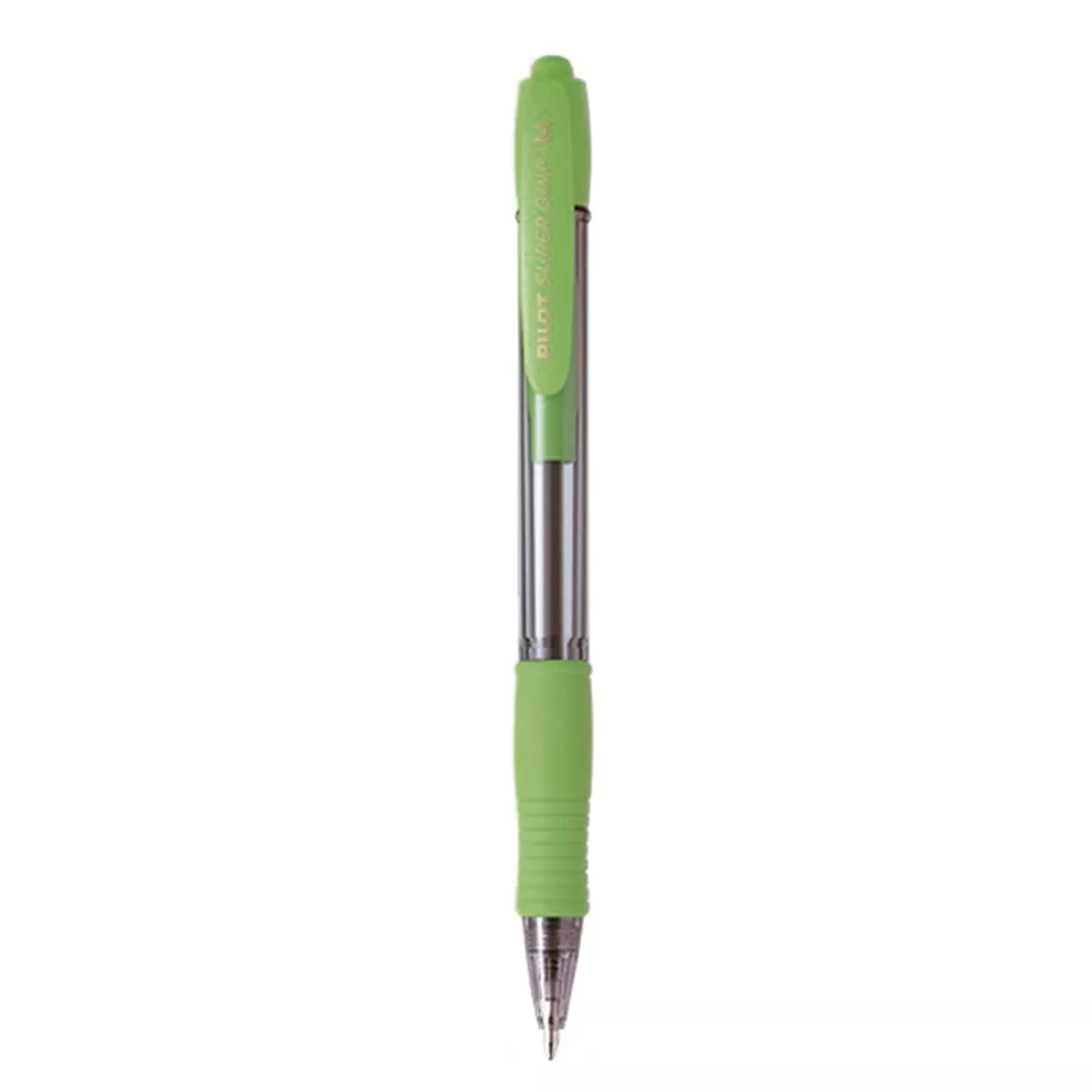 PILOT - Bolígrafo Super Grip Cuerpo Verde Claro