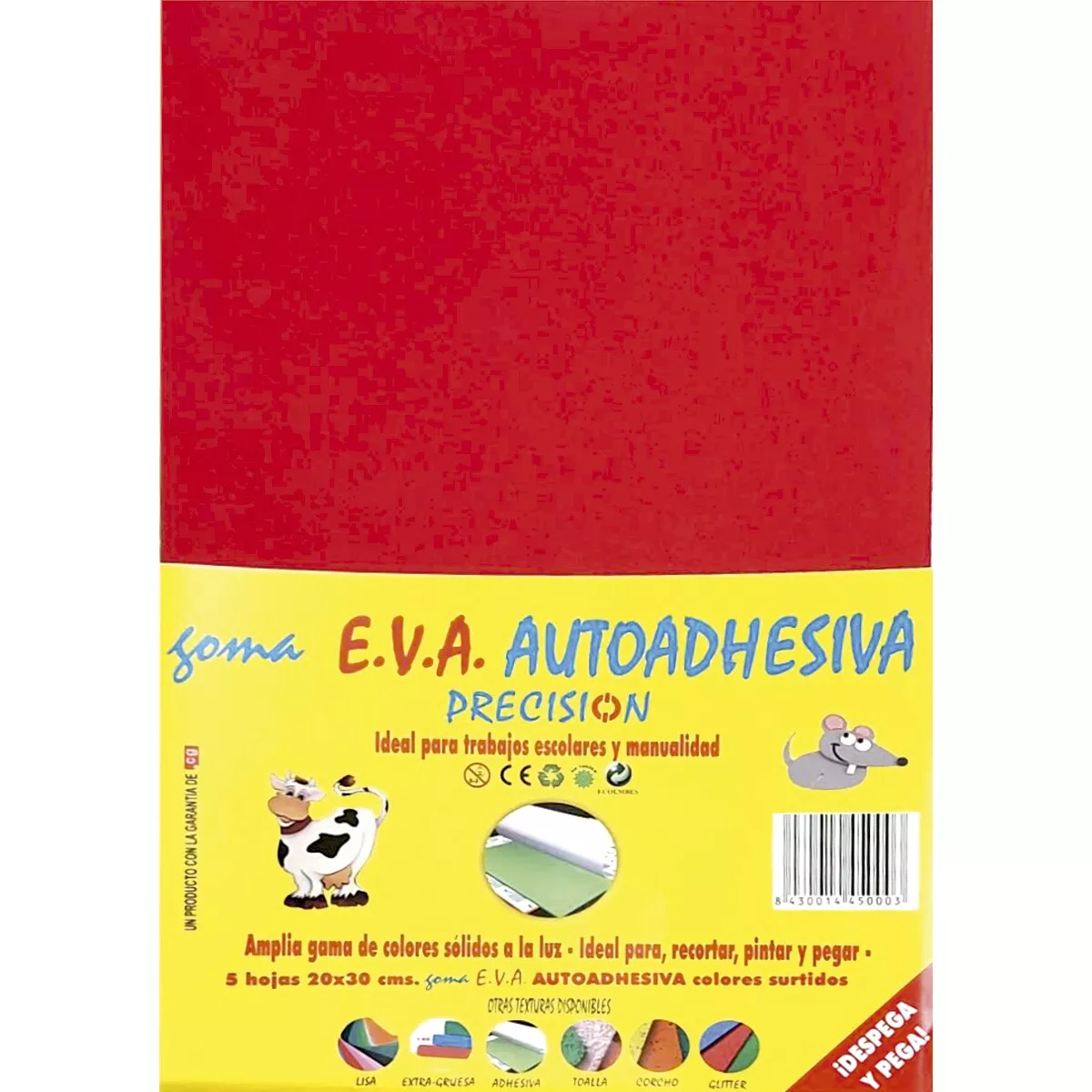 PRECISION - Blister 5 Hojas Goma Eva Precisión Autoadhesiva 21X28 Centimetros. barato