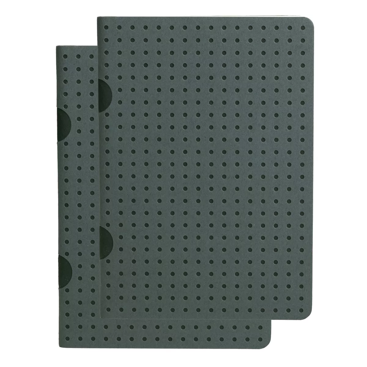 Paper-oh - Pack 2 Libretas Rayadas B7 Cahier Circulo Grises Y Negro barato