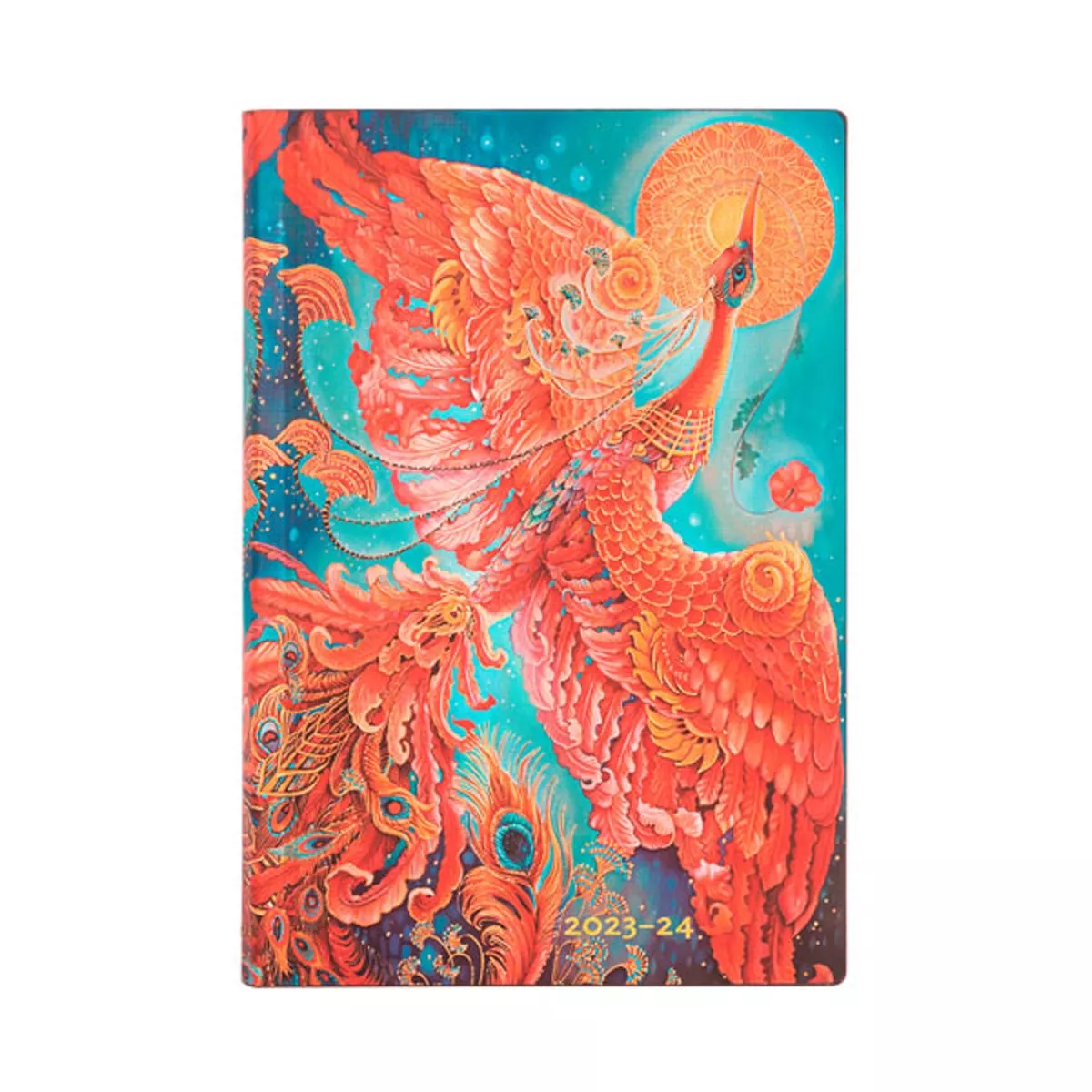 Paperblanks - Agenda Flexi De 13 Meses (Jul 23 - Jul 24) Pájaro De Fuego Mini(9,5 X 14Cm) Horizontal Semana Vista Multicolor Español En Oferta Paperblanks - Agenda Flexi De 13 Meses (Jul 23 - Jul 24) Pájaro De Fuego Mini(9