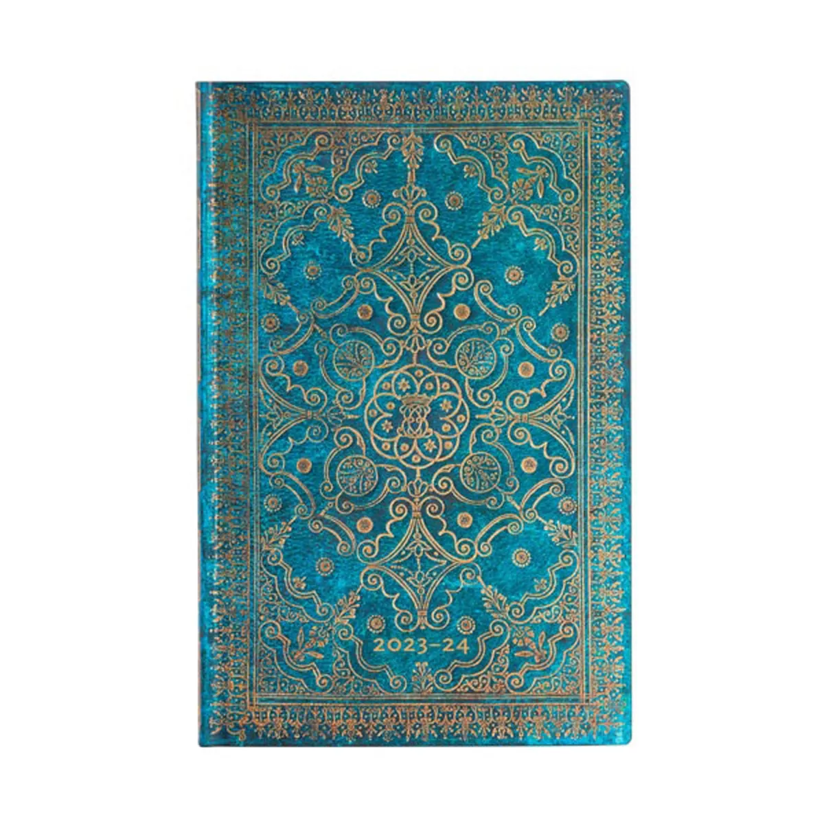 Paperblanks - Agenda Flexi De 18 Meses (Jul 23 - Dic 24) Azur Maxi(13,5 X 21Cm) Vertical Semana Vista Azules Y Dorados Inglés En Oferta Paperblanks - Agenda Flexi De 18 Meses (Jul 23 - Dic 24) Azur Maxi(13