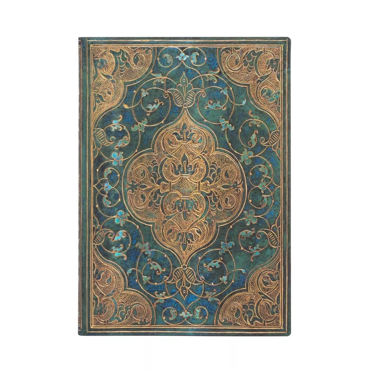 Paperblanks - Libreta Flexi Midi Liso Crónicas Turquesas Turquesa Y Dorados barato