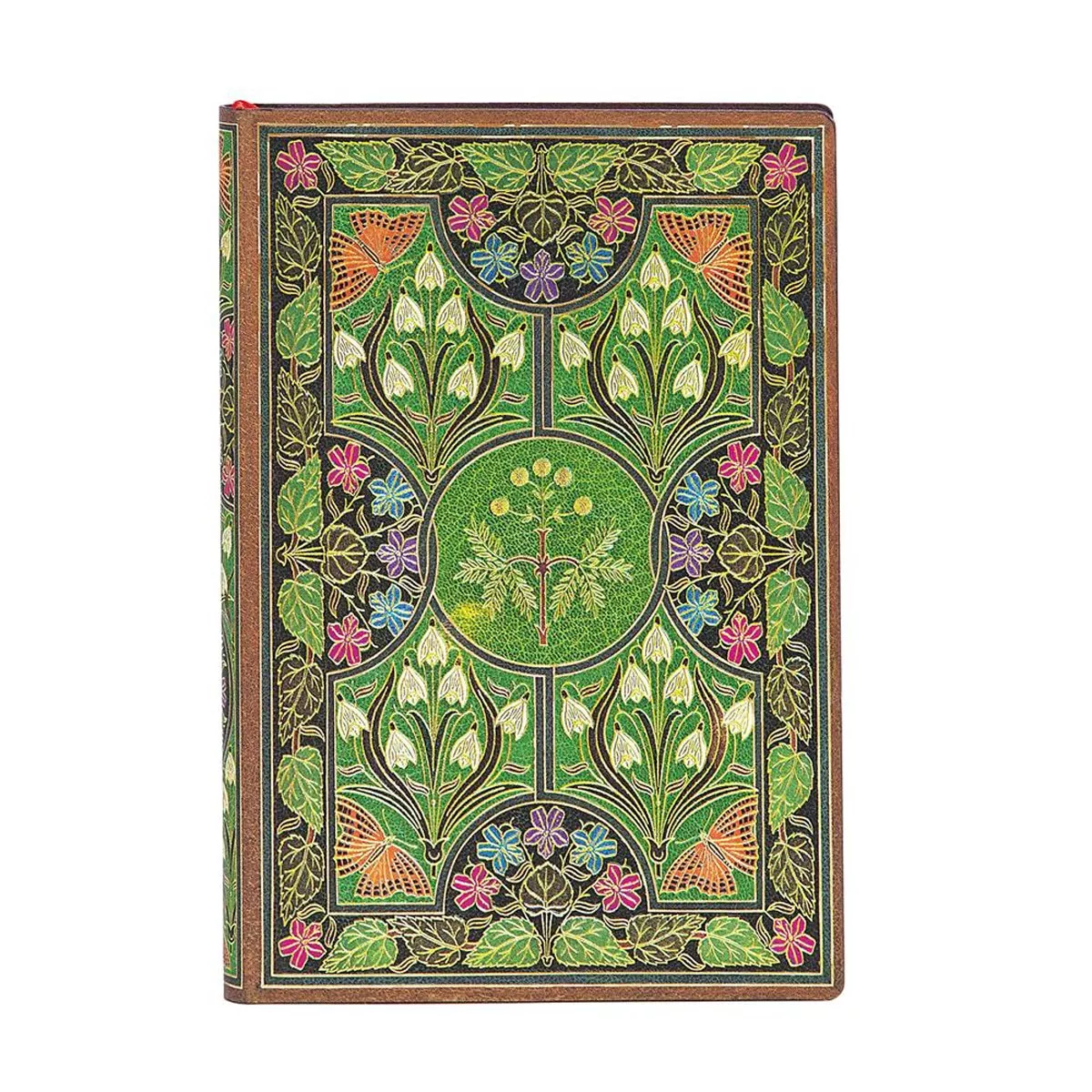 Paperblanks - Libreta Flexi Poesía En Flor Mini Rayada 176 Páginas Verde barato