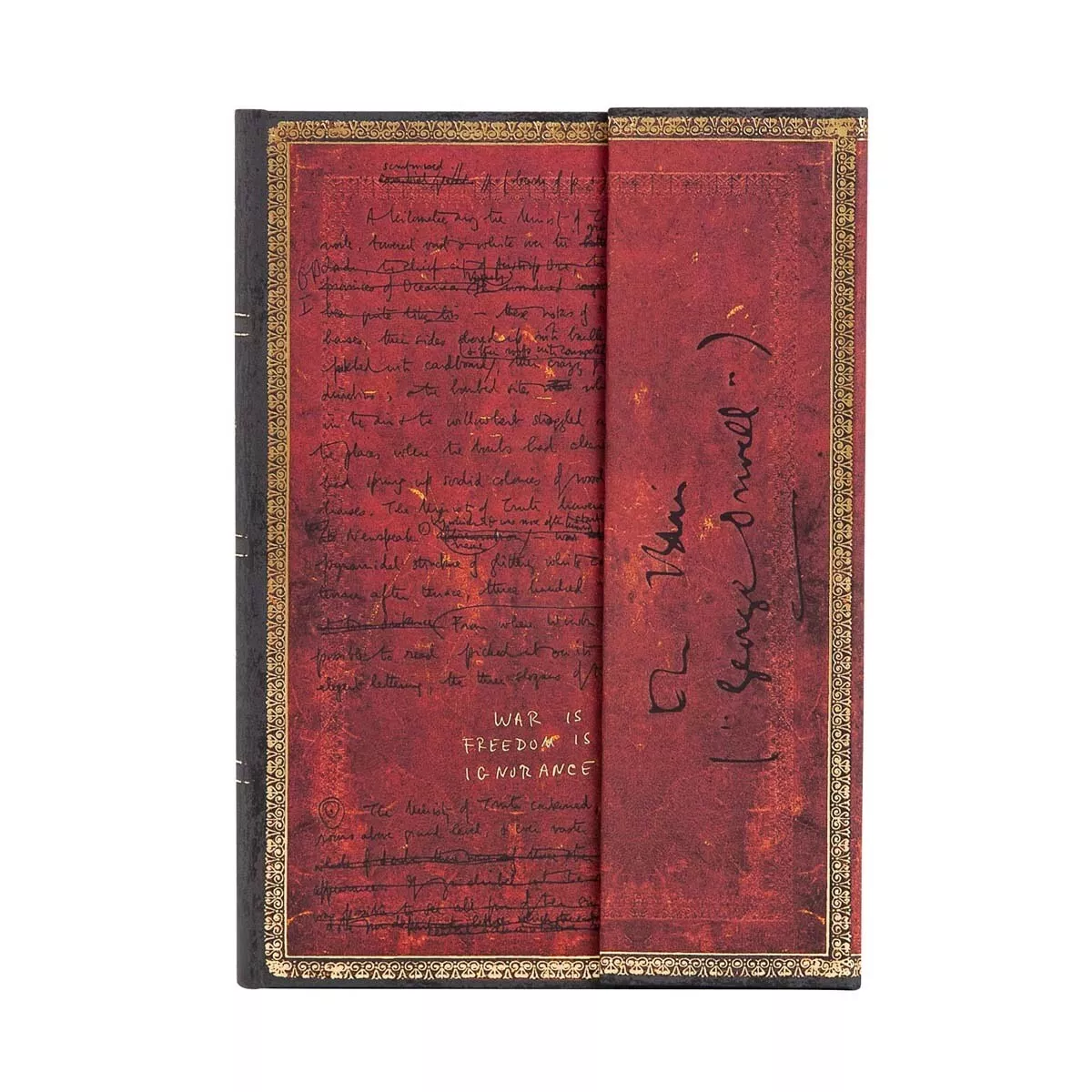 Paperblanks - Libreta Midi Liso Cierre Con Solapa Magnética Orwell-1984 Rojos En Oferta Paperblanks - Libreta Midi Liso Cierre Con Solapa Magnética Orwell-1984 Rojos Barato