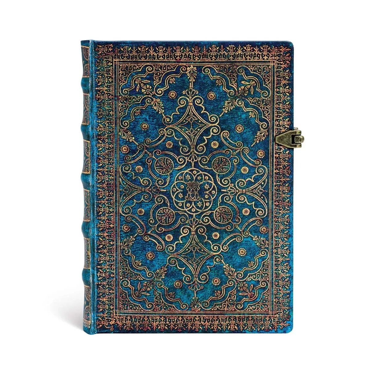 Paperblanks - Libreta Midi Rayado Horizontal Cierre Con Broche Azur Azules Y Dorados En Oferta Paperblanks - Libreta Midi Rayado Horizontal Cierre Con Broche Azur Azules Y Dorados Barato