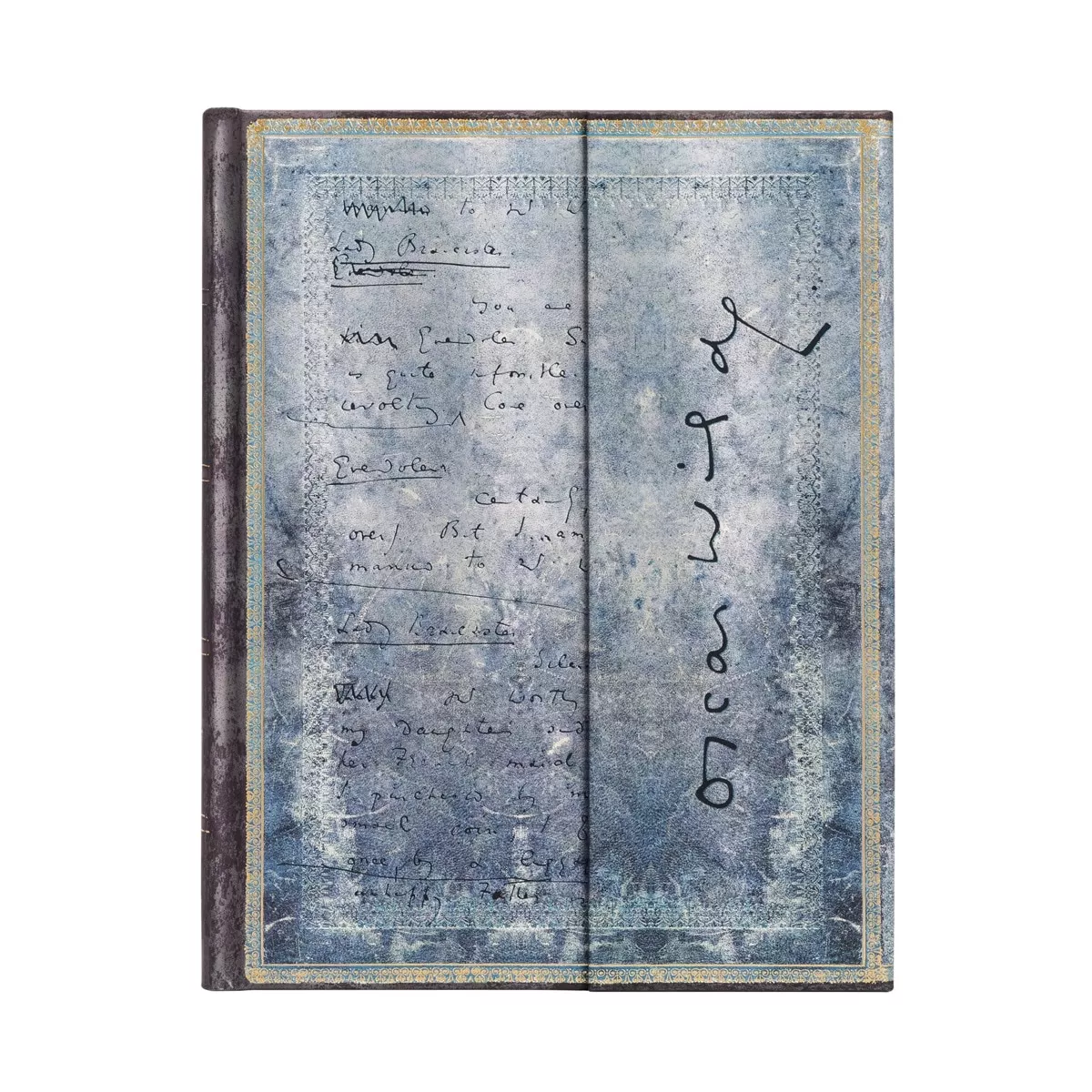 Paperblanks - Libreta Oscar Wilde, La Importancia De Llamarse Ernesto Ultra (180X230X22Mm) Rayada De 144 Páginas Y Cierre Con Solapa Magnética Piedra En Oferta Paperblanks - Libreta Oscar Wilde