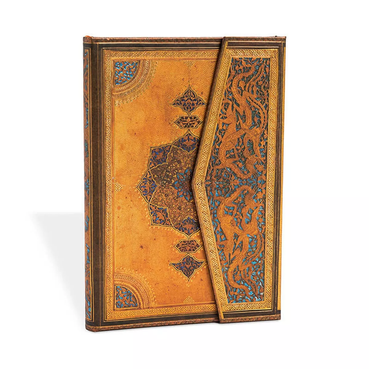 Paperblanks - Libreta Safavid Mini 100 × 140 Rayada Marrón Y Dorado barato