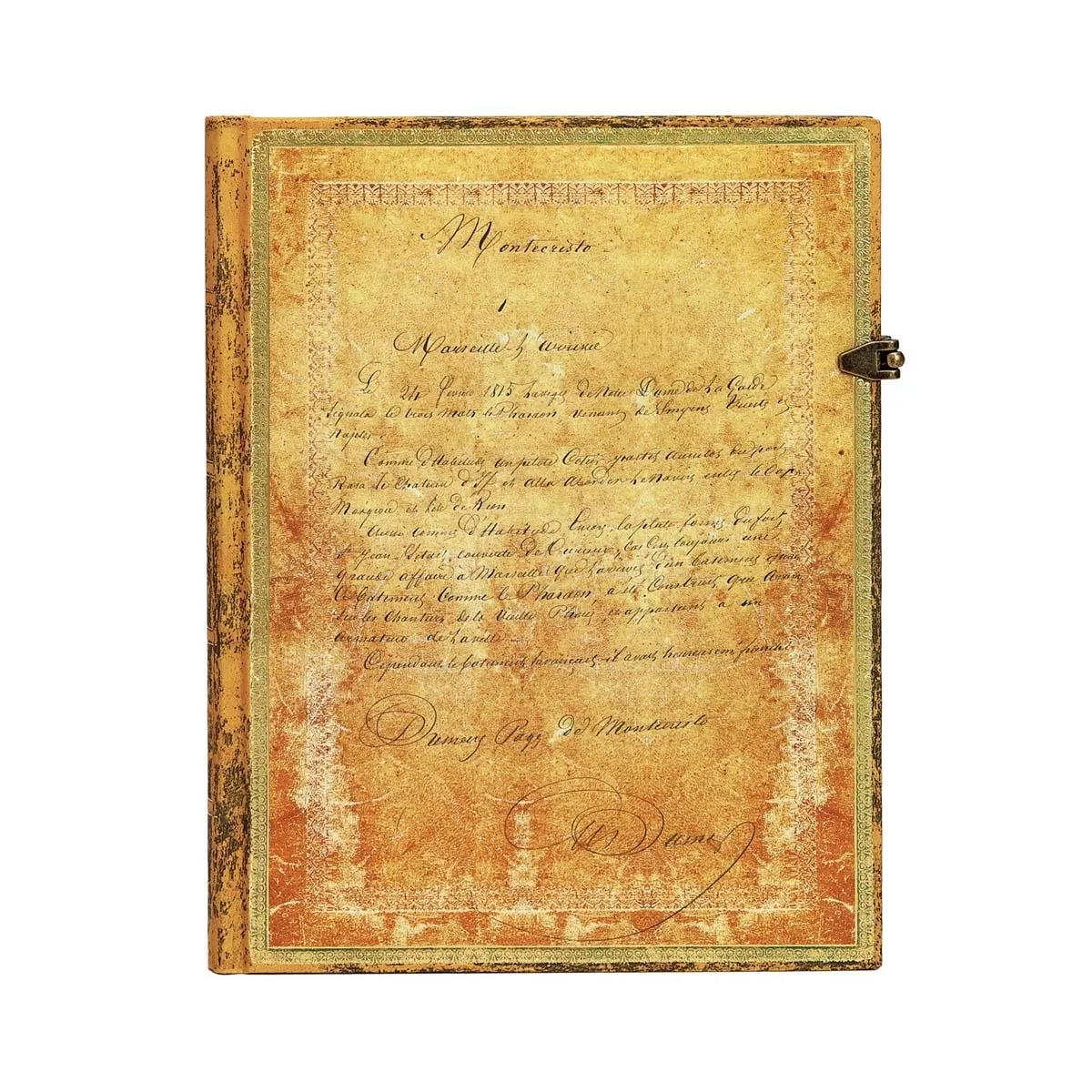 Paperblanks - Libreta Ultra Rayado Horizontal Cierre Con Broche 150 Aniversario De Dumas Arena barato