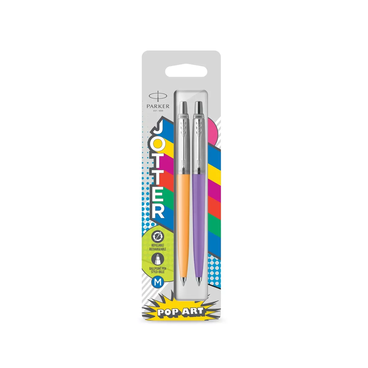 Parker - Pack 2 Bolígrafos Jotter Originals Pop Art Marigold Y Purple En Oferta Parker - Pack 2 Bolígrafos Jotter Originals Pop Art Marigold Y Purple Barato