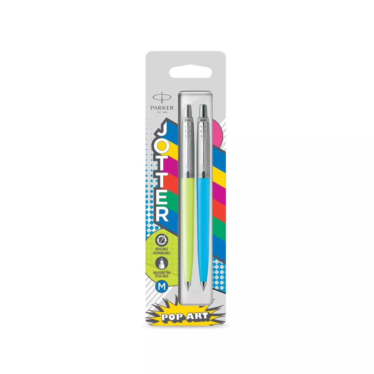 Parker - Pack 2 Bolígrafos Jotter Originals Pop Art Sky Blue Y Lime En Oferta Parker - Pack 2 Bolígrafos Jotter Originals Pop Art Sky Blue Y Lime Barato