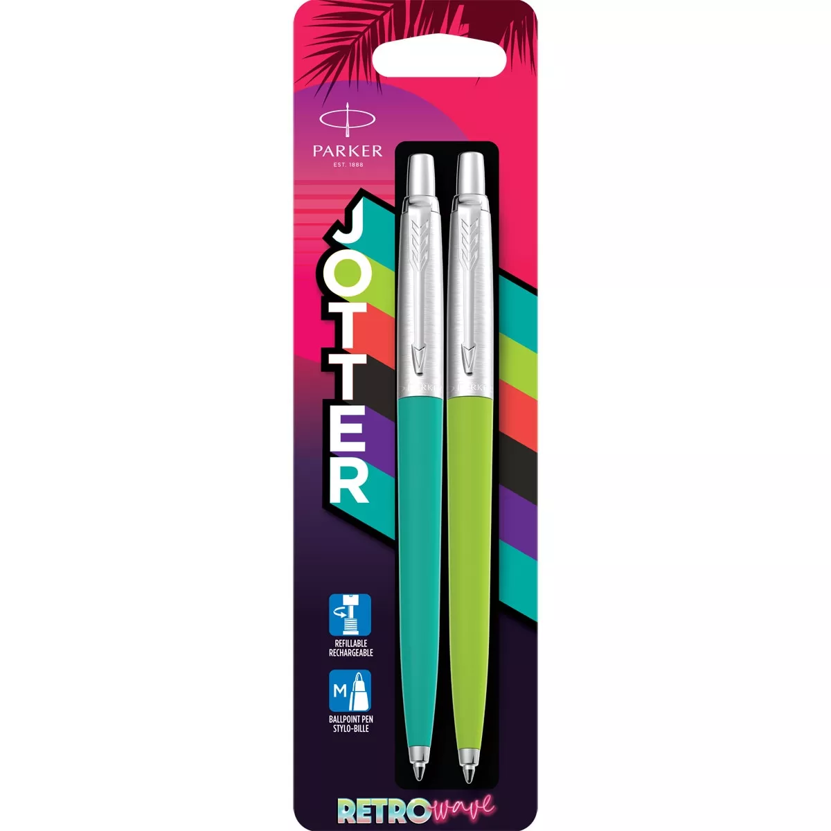 Parker - Pack 2 Bolígrafos Jotter Originals Retro Azul Caribe Y Verde Manzana En Oferta Parker - Pack 2 Bolígrafos Jotter Originals Retro Azul Caribe Y Verde Manzana Barato